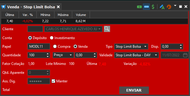 Como alterar meu stop para 70%? – modalmais